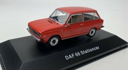 Lagamo Miniature 1:43 DAF 66 1100 Stationcar ( Combi ) rood - limited 500 pcs in windowbox