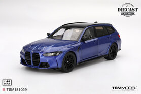 TSM Model 1:18 BMW M3 Touring (G81) Portimato blue metallic 2023. Verwacht augustus 2025
