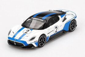 BBR 1:64 Maserati MC20 no 2 Performance Experience, white/blue 2024