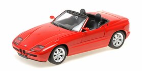 Minichamps 1:18 BMW Z1 Cabriolet 1988 rood.