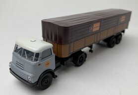 Brekina 1:87 Daf DO 2000 Koffer-SZ - van Gend & Loos 1957  grijs bruin