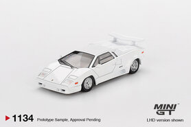Mini GT 1:64 Lamborghini Countach 25th Anniversary White LHD. Verwacht 02-2025