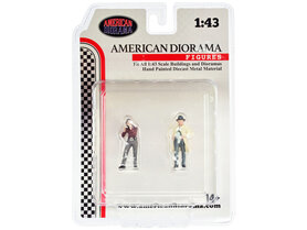 American Diorama 1:43 Race Day Metal Figure set no 3 - set 2 figuren