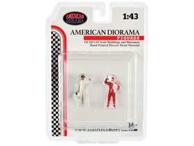 American Diorama 1:43 Racing Legends 2000's set of 2 figure's, ecxl. modelauto