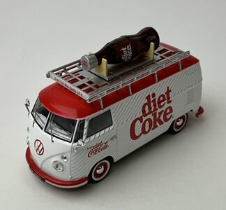 Corgi 1:43 Volkswagen T1 bus Diet Coke met  Cola fles, in window box, RHD
