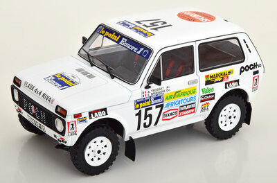 Solido 1:18 Lada Niva no 157 Paris Dakar Rally A Trossat - E Briavoine