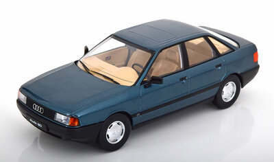 Triple9 1:18 Audi 80 B3, lago blue-green metallic 1989