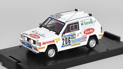 Brumm 1:43 Fiat Panda 4x4 no 206 Hoepfner Mariane  - Dheliat Evelyneiat Rally Paris Dakar 1984