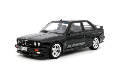 Otto Mobile 1:18 BMW AC Schnitzer ACS3 Sport 2.5 zwart 1985. Re-stock  mei 2024