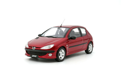 Otto Mobile 1:18 Peugeot 206 S16 rood 1999