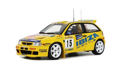 Otto Mobile 1:18 Seat Ibiza Kit car H. Rovanpera Rallye Monte Carlo 1998 geel. Verwacht eind week 19