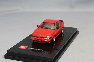 Pop Race 1:64  Mitsubishi Starion with Driver Figure, red
