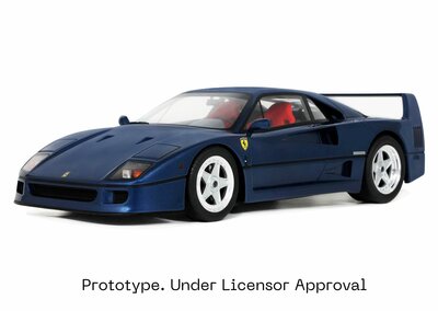 GT Spirit 1:18 Ferrari F40 blue. Levering 07-2024