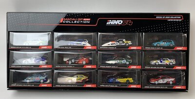 Inno 1:64 Macau Grand Prix Collection 2020, Set 12 pieces - Box Set with Acrylic case. Limited 300 pcs