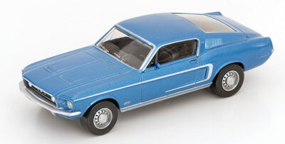 Norev 1:43 Ford Mustang GT Fastback 1968 Acapulco Blue Jet-car 