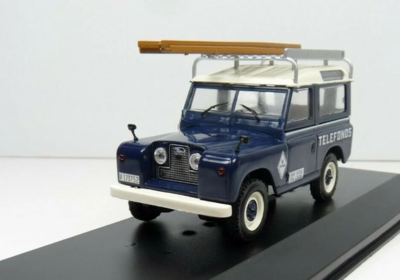 Atlas 1:43 Land Rover Santana 88 - Telefonica 1989 donkerblauw wit