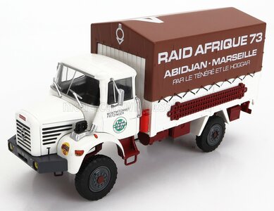 Atlas 1:43 Berliet L64 Truck 8R 4x4 Cabine M3 Raid Afrique 73 wit 1963