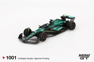 Mini GT 1:64 Aston Martin AMR24 no 18 Lance Stroll Bahrain GP 2024 LHD. Levering 09-2025
