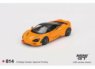 Mini GT 1:64 Mclaren 750S, mclaren orange 2024 LHD