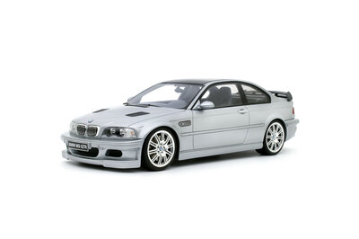 Otto Mobile 1:18 BMW E46 M3 GTR Street Titan silver metallic 354 2001. Levering mei