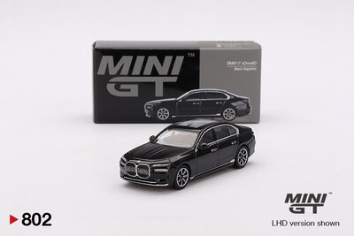 Mini GT 1:64 BMW i7 xDrive60 Black Sapphire LHD