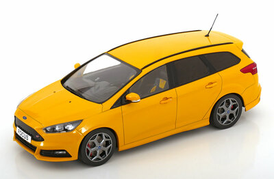 MCG 1:18 Ford Focus ST Turnier 2014 geel metallic station wagon in IXO verpakking