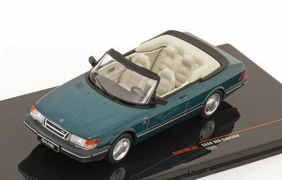 IXO 1:43 Saab 900 cabrio groen metallic 1991