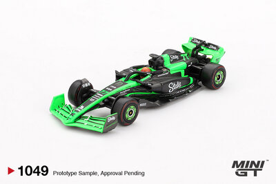 Mini GT 1:64 Kick Sauber C44, no 77 Valtteri Bottas F1 Chinese GP 2024 groen LHD. Verwacht eind 10-2025