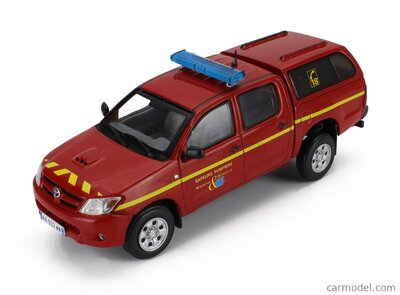 Atlas 1:43 Toyota Hilux Pick-Up Closed Meurthe & Moselle 2014 Brandweer in blisterverpakking