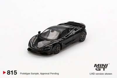 Mini GT 1:64 McLaren 750S 2024, grijs (Saros grey) LHD