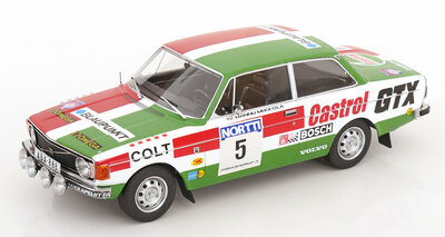 MCG 1:18 Volvo 142, no 5 H.Mikkola / E.Rautanen Rally WM, 1000 Lakes Rally 1973