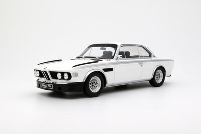 Otto Mobile 1:18 BMW 3,0 CSL Chamonix White 1972. Levering 07-2025