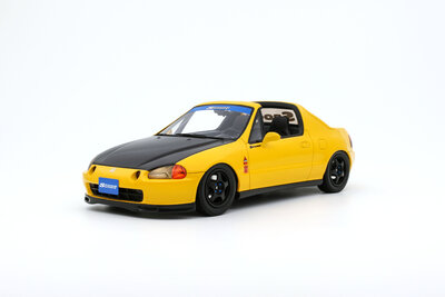 Otto Mobile 1:18 Honda Civic Del Sol Phoenix Yellow 1996. Levering 08-2025