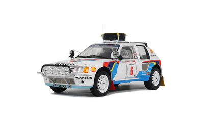 Otto Mobile 1:18 Peugeot 205 T16 - no 6 T.  Salonen Rally Safari 1985. Levering 08-2025