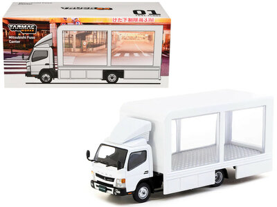 Tarmac 1:64 Mitsubishi Fuso Canter Mobile Display Truck, white