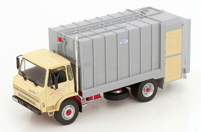 Atlas 1:43 Berliet GC 190 BN 1982 - Vuilniswagen geel grijs