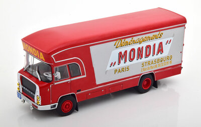 Atlas 1:43 Berliet GBK6 Mondia 1971 rood zilver