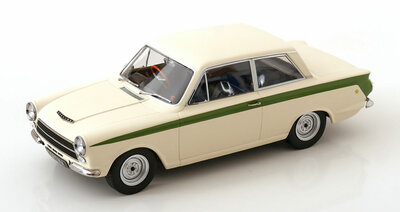 MCG 1:18 Ford Lotus Cortina MK I wit / groen 1963
