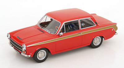 MCG 1:18 Ford Lotus Cortina MK I rood / goud 1966
