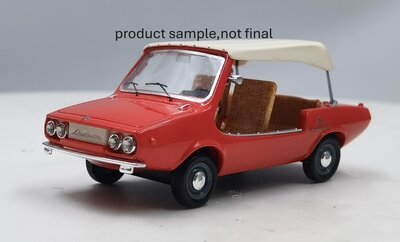 VDM 1:43 Daf Michelotti Shelette  rood strandwagen  - Verwacht juli/ augustus