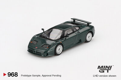 Mini GT 1:64 Bugatti EB110 GT Verde Scuro 1995 LHD