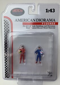 American Diorama 1:43 Racing Legends 60's set of 2 figure's, ecxl. modelauto