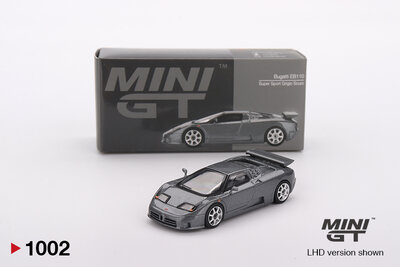 Mini GT 1:64 Bugatti EB110 Super Sport Grigio Scuro 1995 LHD. Levering 09-2025