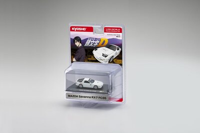 Kyosho 1:64 Mazda Savanna RX7 (FD3S) wit 1985 ​​​​​​​Initial D – Circuit Wolf Blister pack edition