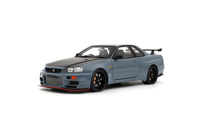 Otto Project Cars 1:18 Nissan Skyline GT-R (BNR34) with Body Kit Stealth Grey 2025. Levering 12-2026