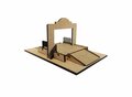 Sjo - cal 1:64 Monte Carlo Diorama, Wooden Modelkit, incl. sticker, excl. figuur en auto