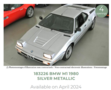 Norev 1:18 BMW M1 1980 Silver metallic. Verwacht 04-2024