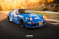 GT Spirit 1:18 Porsche RWB Osho Arrow blue, levering 05-2024