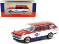 Tarmac 1:64 Datsun Bluebird 510 Wagon Service Car Red and White with Blue "Global64" Series