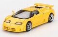 Mini GT 1:64 Bugatti ED110 Super Sport 1995, giallo / geel LHD